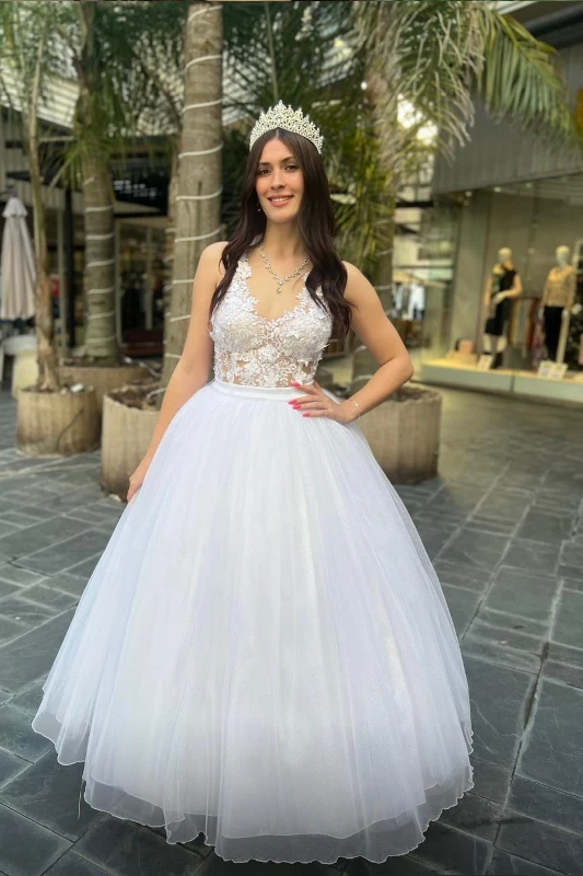 Vestido Desmontable Blanco Confección