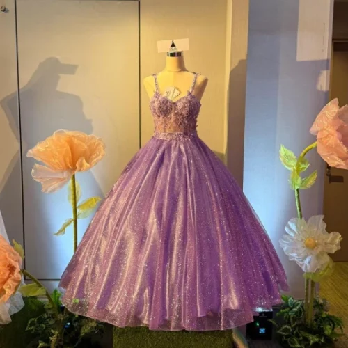 Vestido Desmontable Lila Alquiler